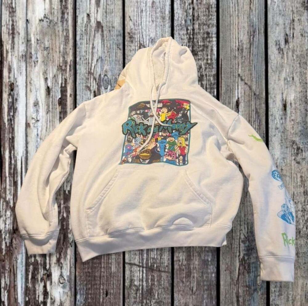 Adult Swim Rick and Morty Character Graphic Pullover Hoodie
